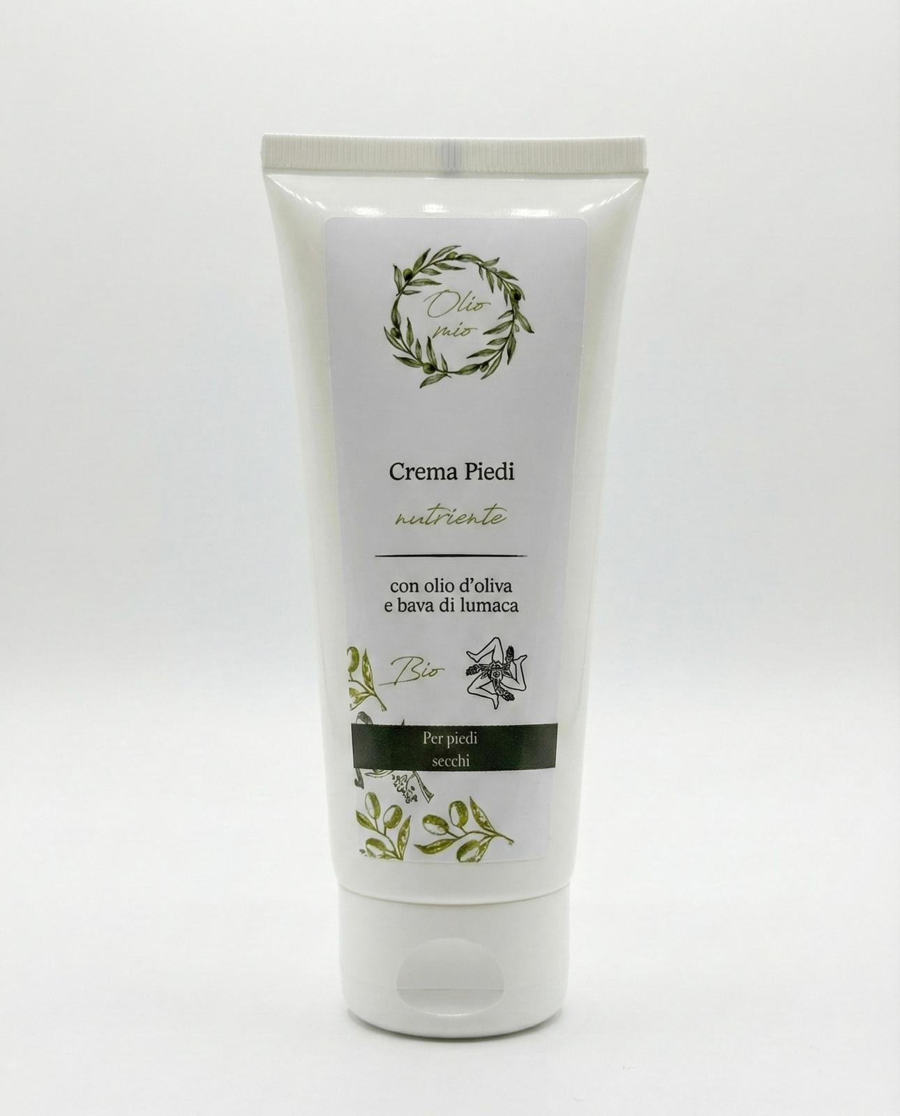 Tubetto da 100ml di crema piedi alla bava di lumaca defaticante per gambe stanche