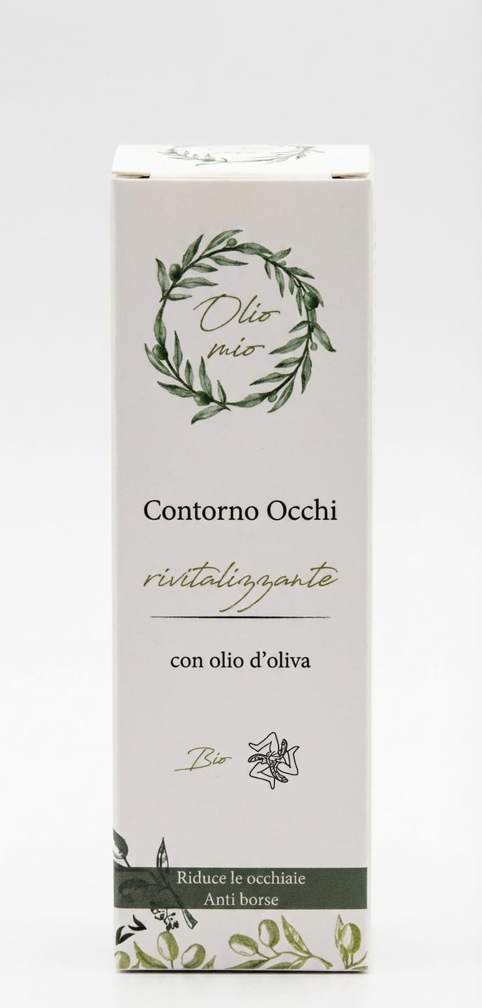 Flacone di crema contorno occhi bava di lumaca e acido ialuronico con aloe vera