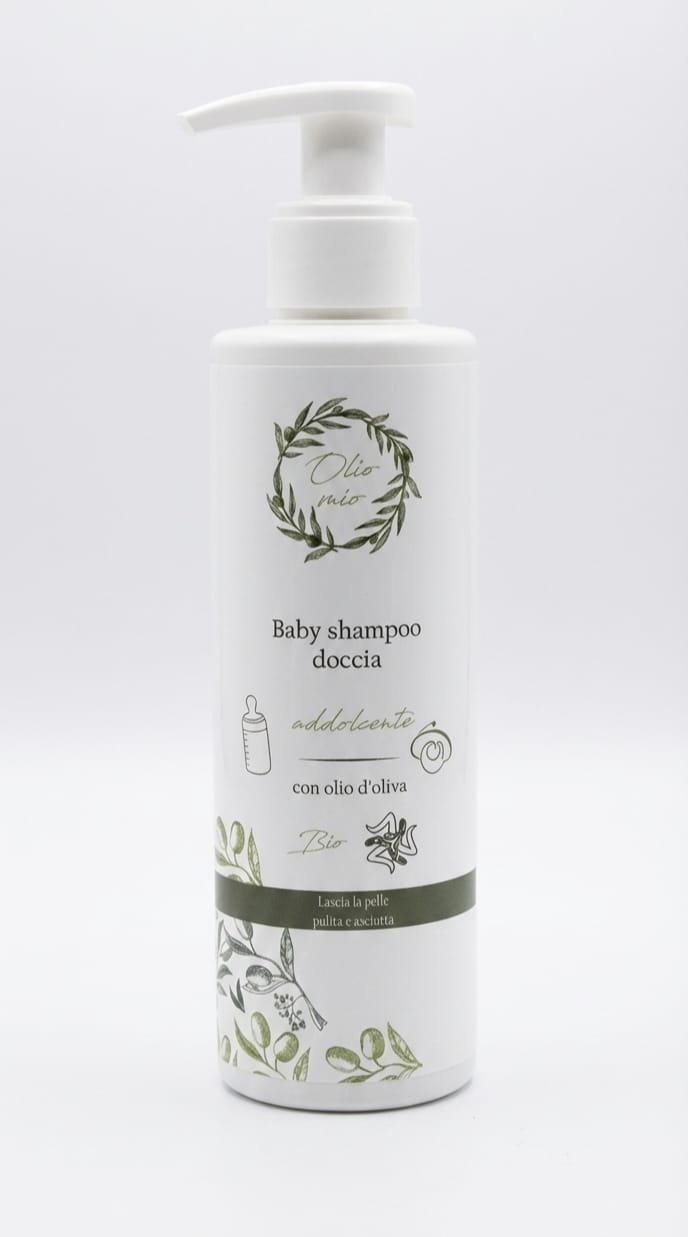 Flacone da 200ml di detergente delicato corpo e capelli all'olio d'argan e oliva