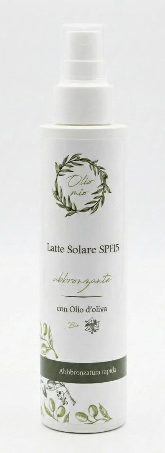 Flacone da 150ml di latte solare protezione bassa per pelli scure