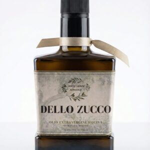 Bottiglia di olio extravergine Biancolilla.